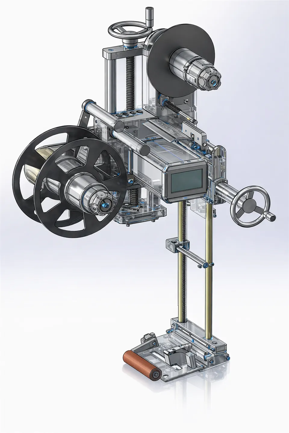 Düz yataklı baskı makinesi ve etiket aplikatörleri